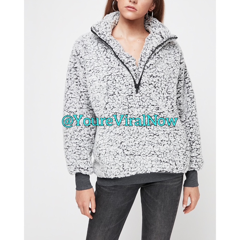 Sherpa Quarter Zip Sweatshirt